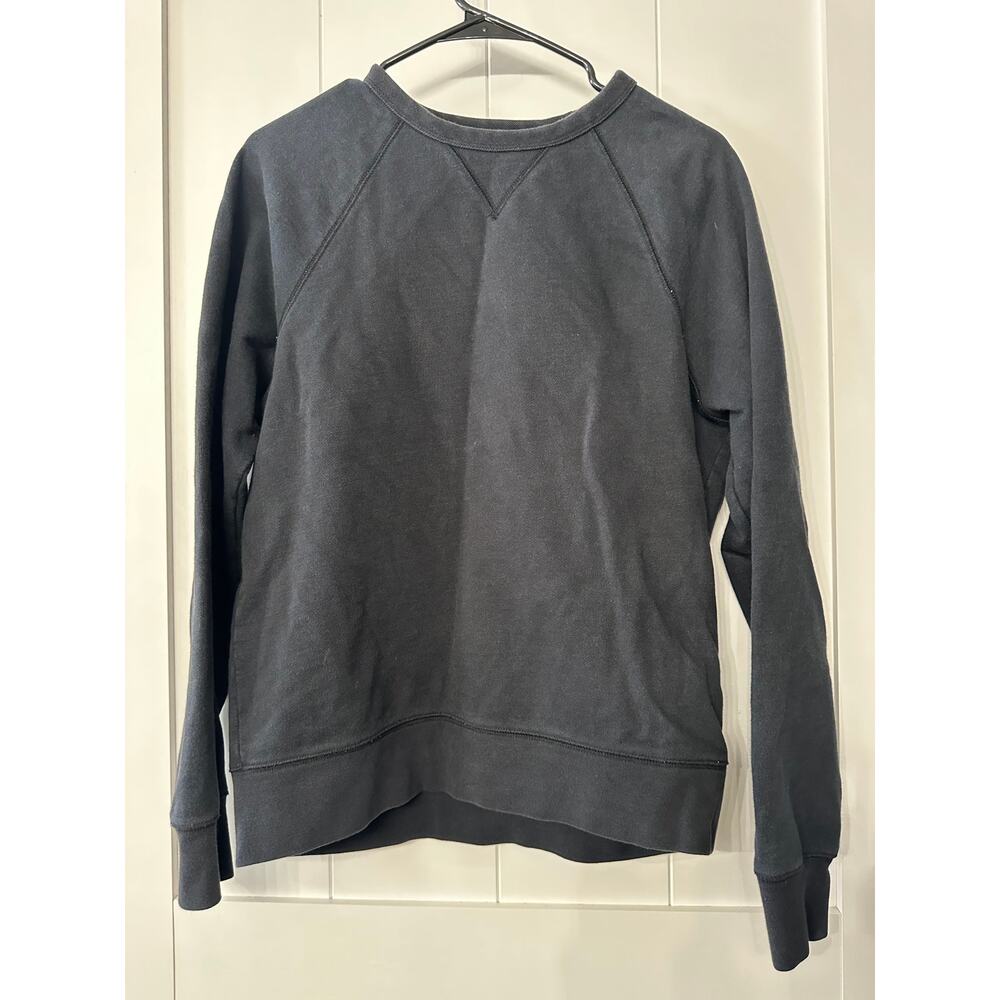 Everlane Classic French Terry Sweatshirt Womens Small Black Crew Basic Classic